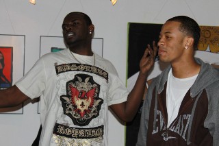 Young men performing at Under-21 Open Mic