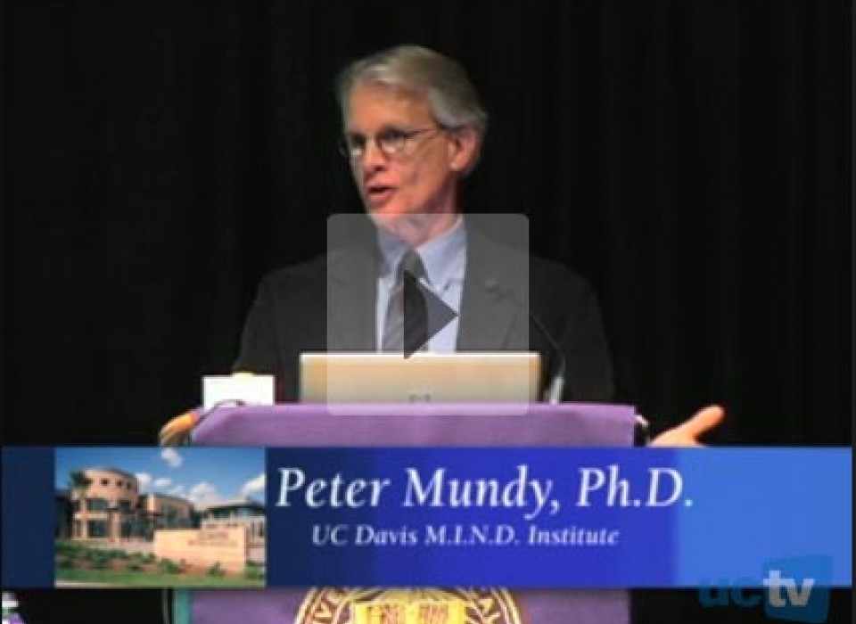 Peter Mundy speaking about educating individuals with autism on UCTV