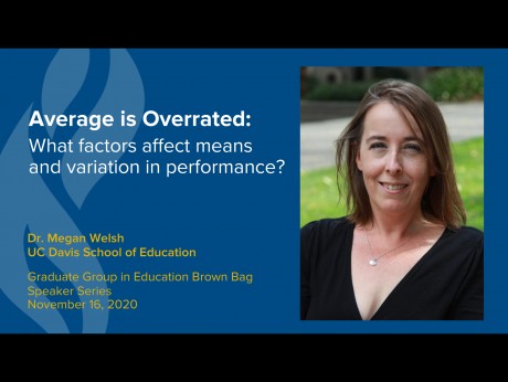 Megan Welsh presents on why Average is Overrated