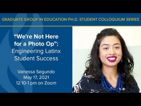 Vanessa Segundo Presents on Engineering Latinx Student Success