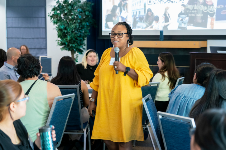 Dr. Alexis Patterson Williams addresses the group