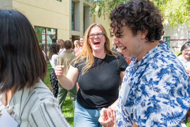 Students laughing