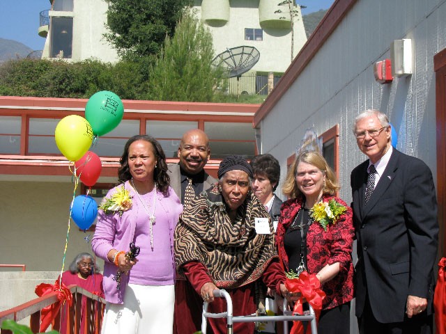 Community members posing for a group photo