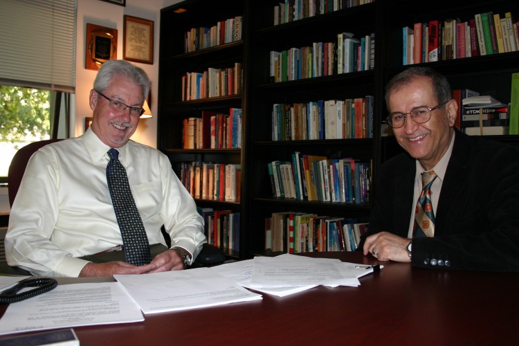 Portrait of Paul Heckman (left) and Jamal Abedi (right)