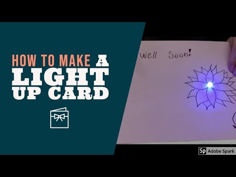 How to Make a Light-up Card – Simply by using DIY paper circuit
