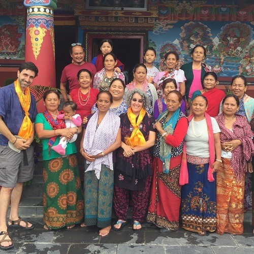 Community, Technology and Sustainability in Nepal Quarter Abroad program members, instructors and Nepalese community members