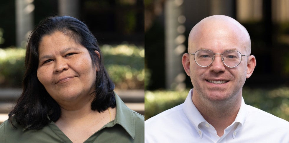 Headshots of Ana Castellon and Casey Manogue, respectively.