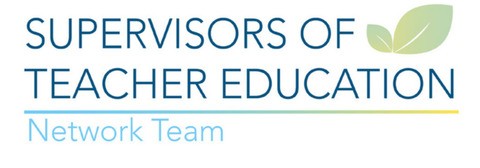 Logo that says "Supervisors of Teacher Education Network Team" with two green leaves next to it