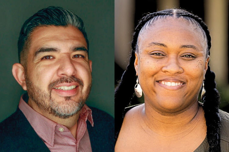 Portraits of Danny C. Martinez and Alexis Patterson Williams, respectively
