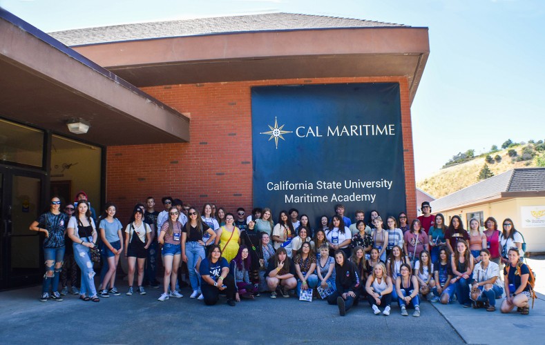 Upward Bound Siskiyou students from Etna and Yreka visit the Cal Maritime campus