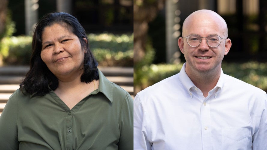 Headshots of Ana Castellon and Casey Manogue, respectively.