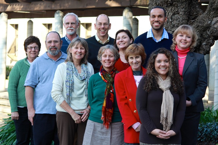 Front row (left to right): Barbara Goldman, Al Mendle, Pauline Holmes, Michele Fortes, Laura Dubcovsky, Rebecca Rosa. Back row (left to right): Chris Faltis, Rick Pomeroy, Lynn Martindale, Matt Wallace, Shannon Cannon. (Not pictured: Beth Foraker and Barbara Merino)