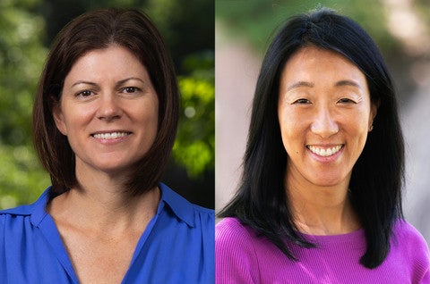 From left to right: Nicole Sparapani and Nancy Tseng.