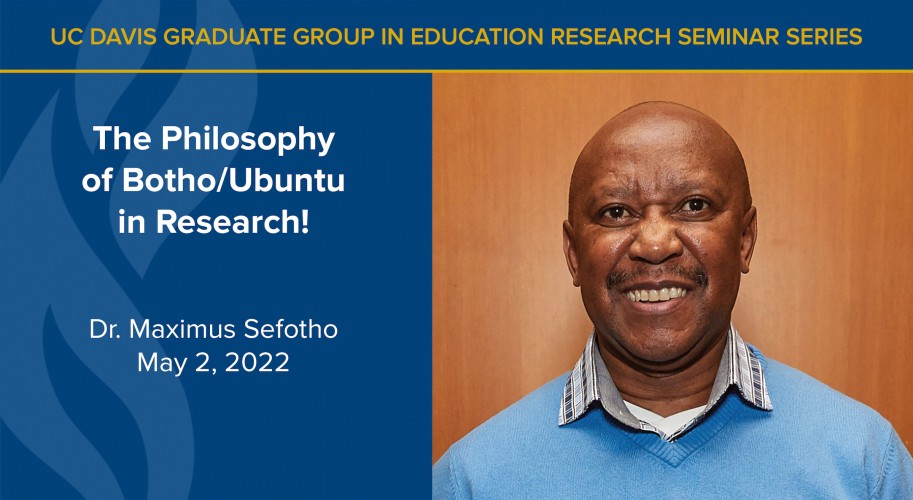 Maximus Sefotho Presents  “The Philosophy of Botho/Ubunto in Research”