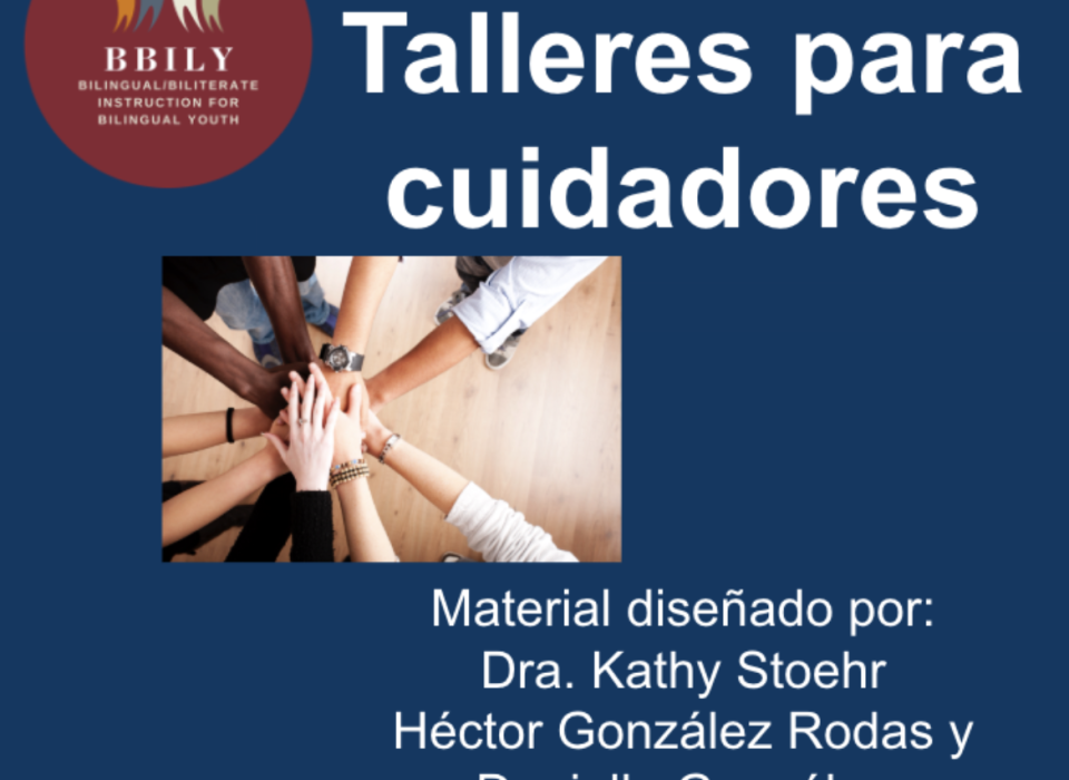 Cover page of "Talleres para cuidadores"