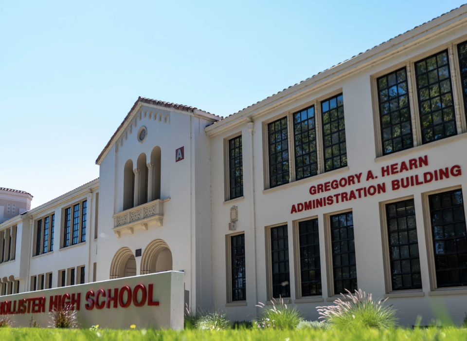 Front of San Benito High School District building