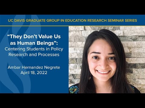 Ambar Hernandez Negrete Presents  “They Don’t Value Us as Human Beings”