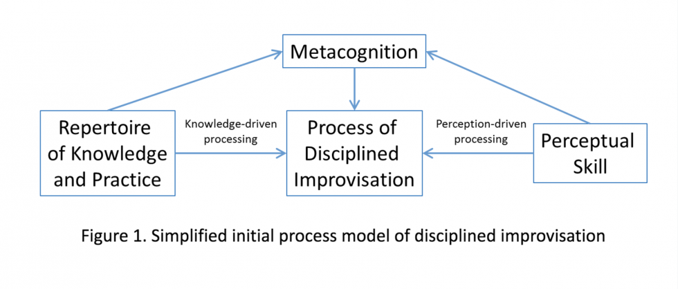  (Figure 1) a flow chart of the simplified initial process model of disciplined information
