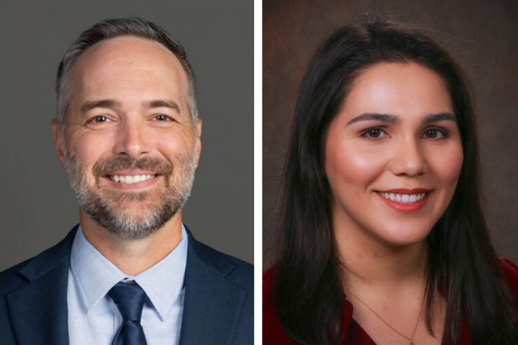 Portraits of Jacob Jackson and Stephanie Luna-Lopez.